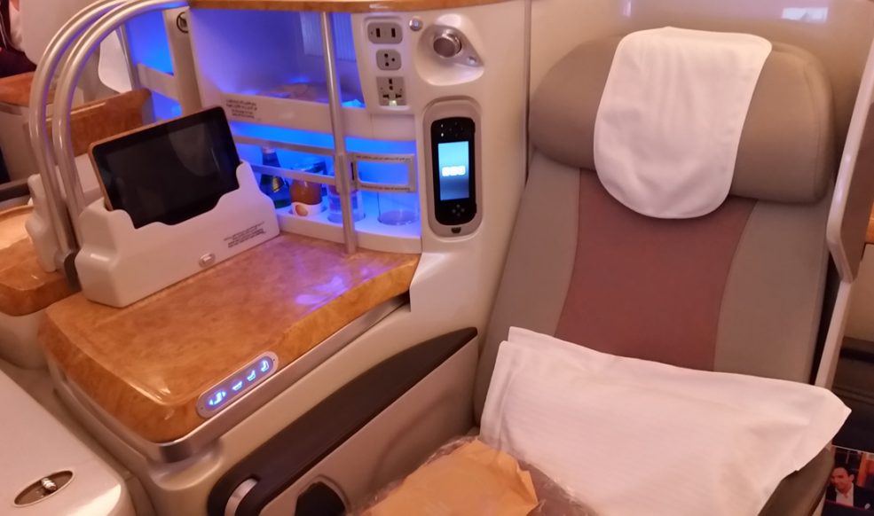 Emirates Business Class im A380800 THE FREQUENT TRAVELLER