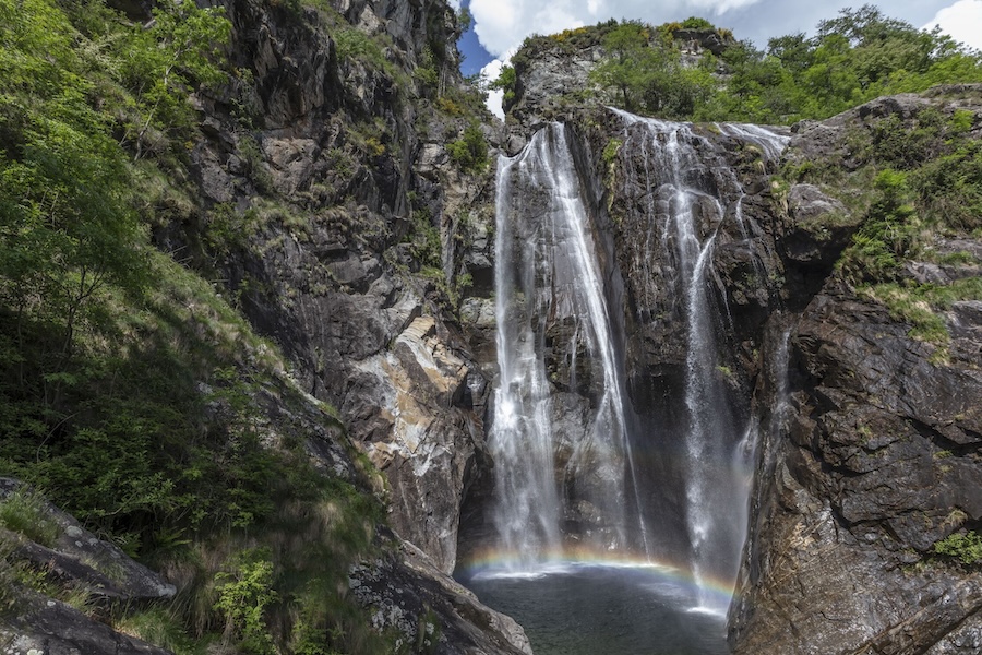 Wasserfall Cascata del Salto im Tessin